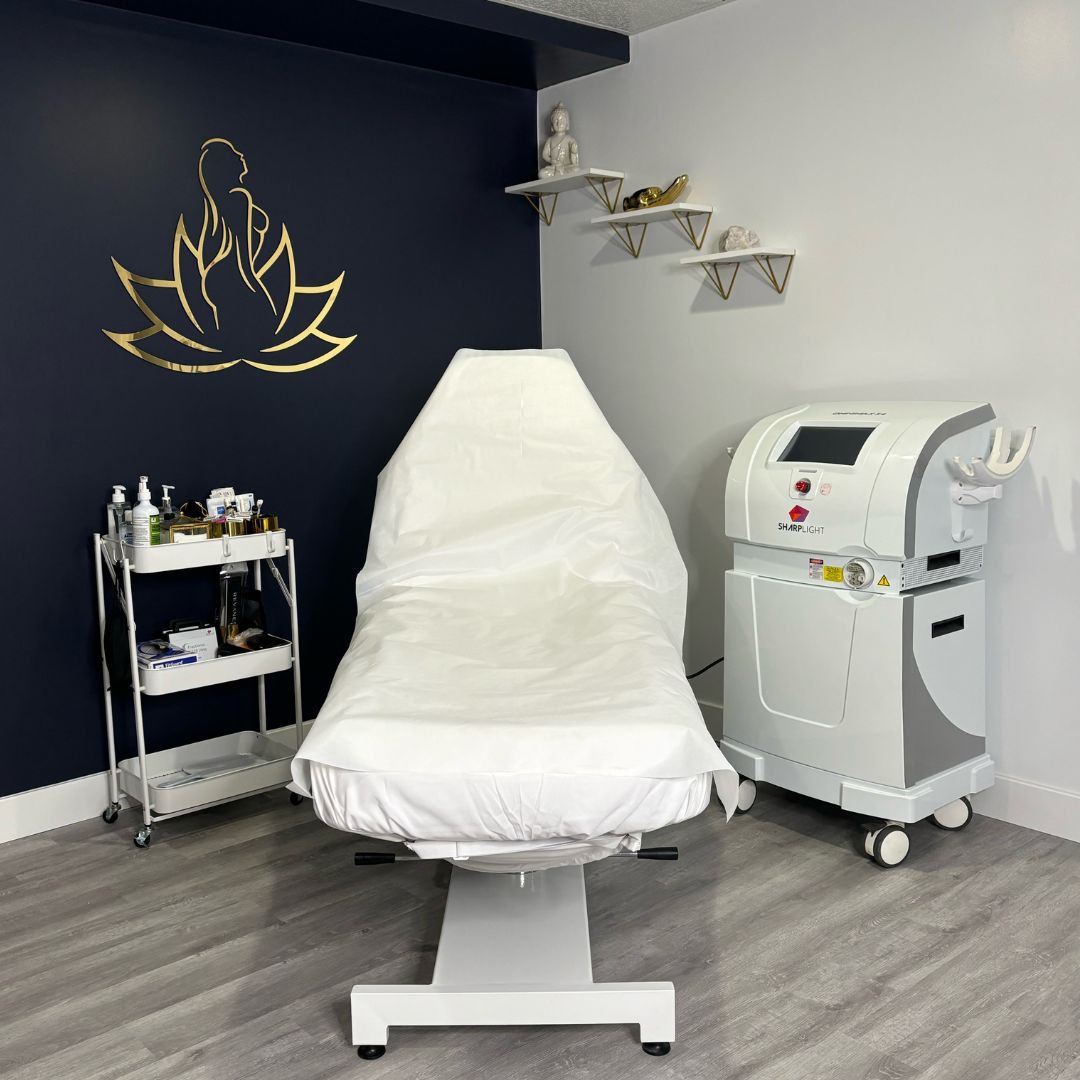 Comfortable and private treatment room at Youthful Visage & Aesthetics